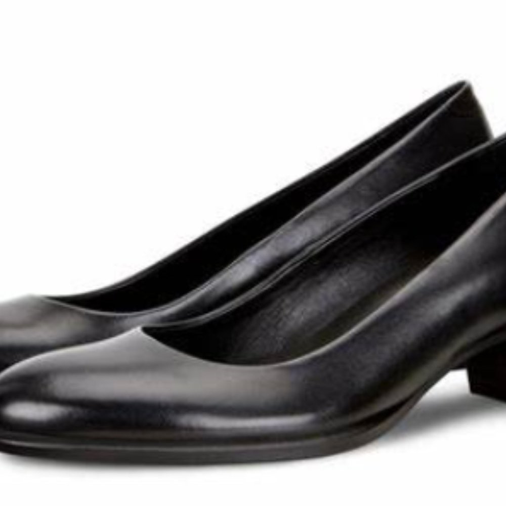 ECCO Shape 35 Pumps Black Leather EUR 41 US 10-10.5 NEW